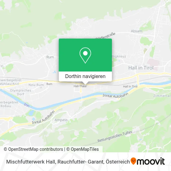 Mischfutterwerk Hall, Rauchfutter- Garant Karte