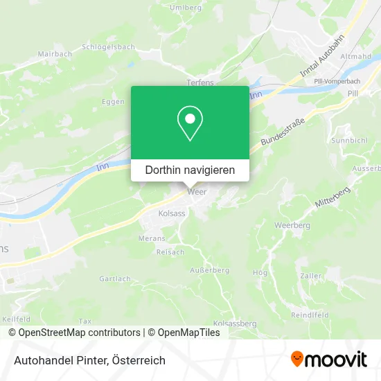 Autohandel Pinter Karte