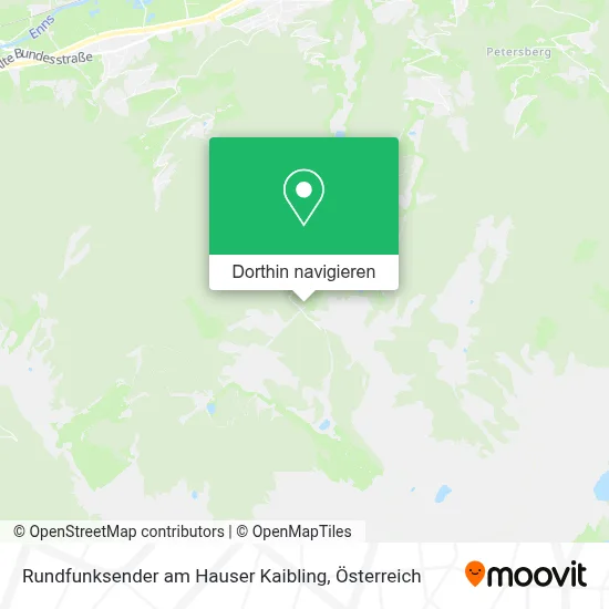 Rundfunksender am Hauser Kaibling Karte
