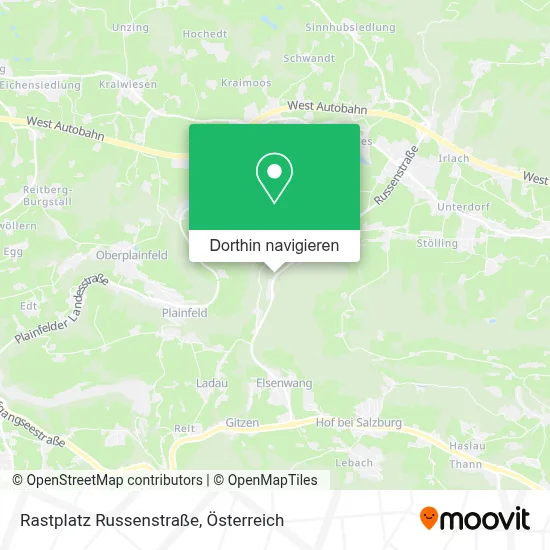 Rastplatz Russenstraße Karte