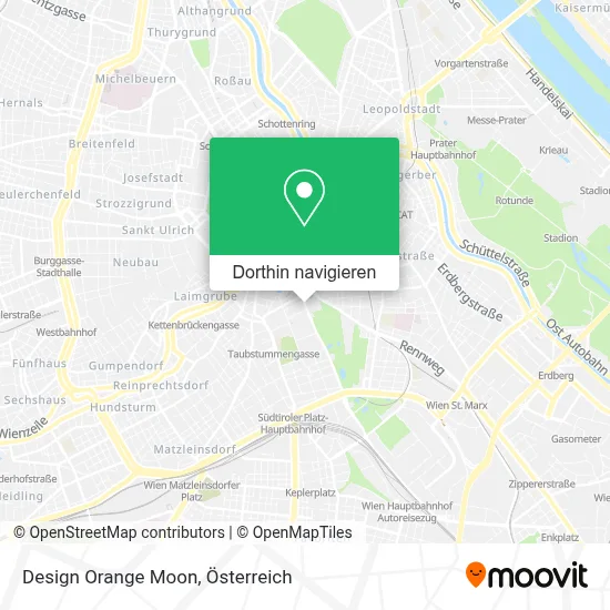 Design Orange Moon Karte