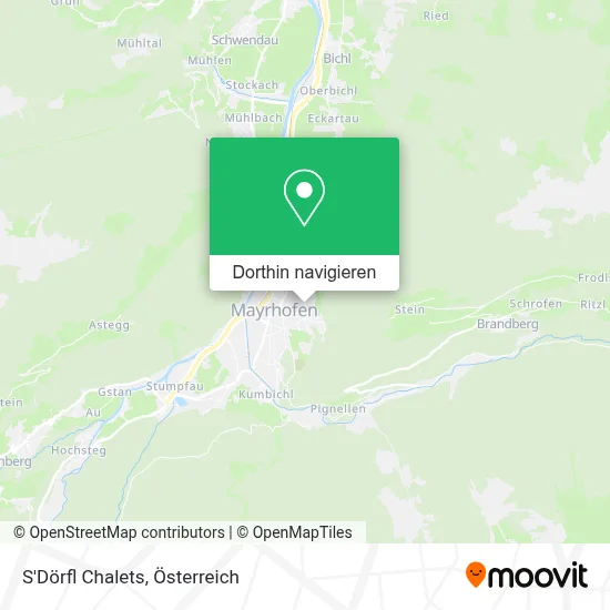 S'Dörfl Chalets Karte