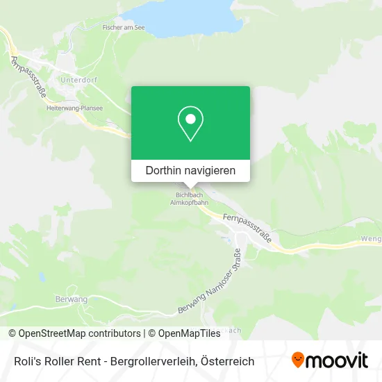 Roli's Roller Rent - Bergrollerverleih Karte