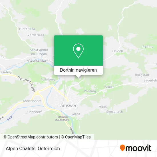 Alpen Chalets Karte