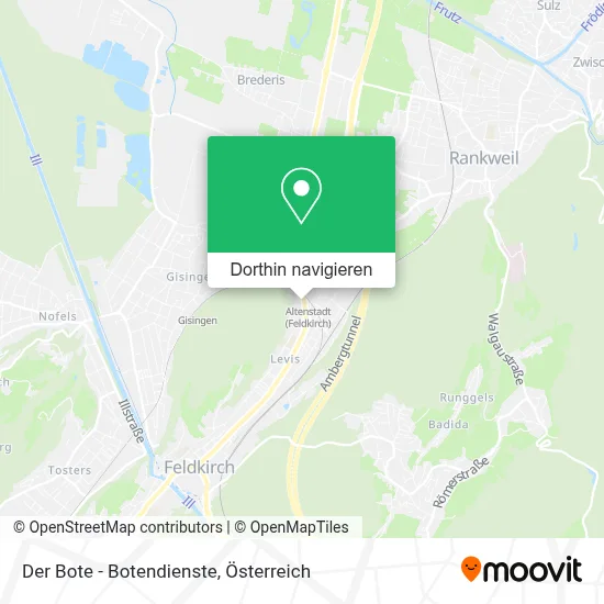 Der Bote - Botendienste Karte