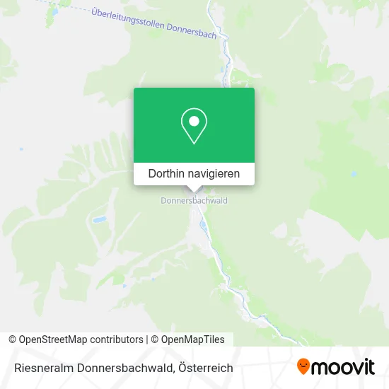 Riesneralm Donnersbachwald Karte