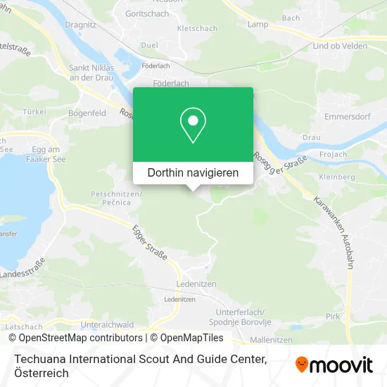 Techuana International Scout And Guide Center Karte