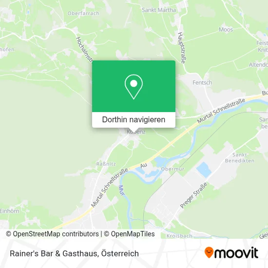 Rainer's Bar & Gasthaus Karte