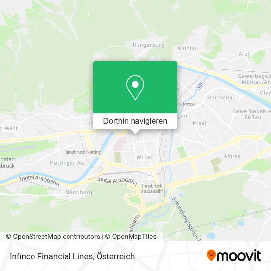 Infinco Financial Lines Karte