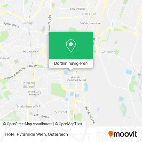 Hotel Pyramide Wien Karte