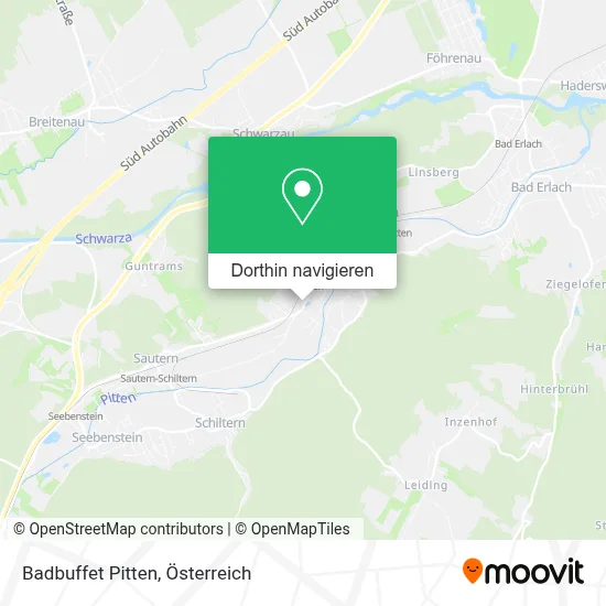Badbuffet Pitten Karte