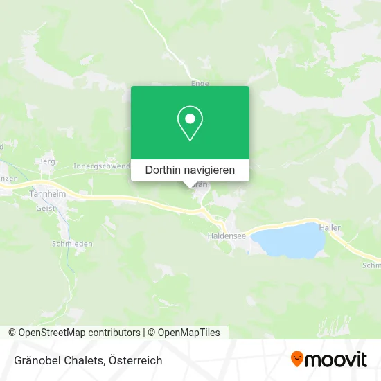 Gränobel Chalets Karte