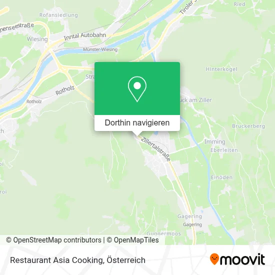 Restaurant Asia Cooking Karte