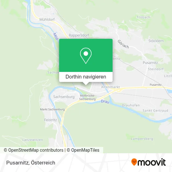 Pusarnitz Karte