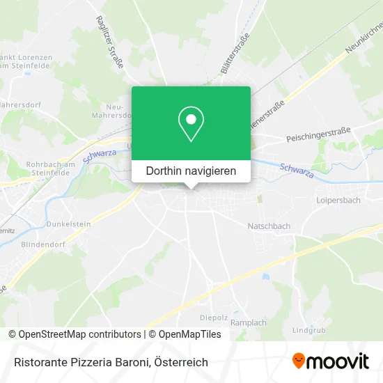 Ristorante Pizzeria Baroni Karte