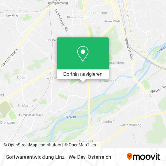 Softwareentwicklung Linz - We-Dev Karte