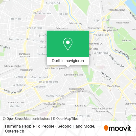Humana People To People - Second Hand Mode Karte