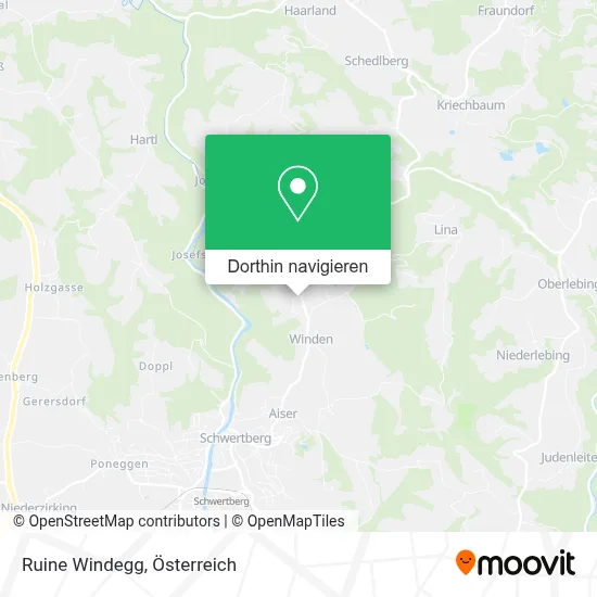 Ruine Windegg Karte