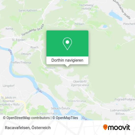 Racavafelsen Karte