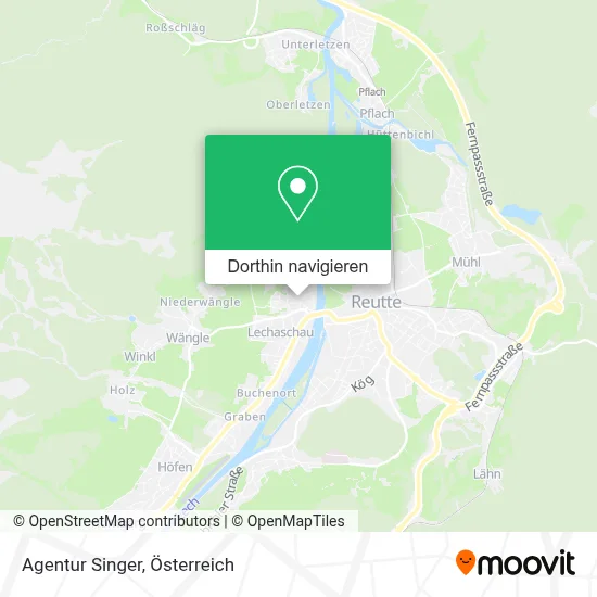 Agentur Singer Karte