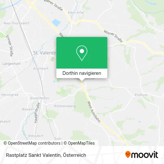 Rastplatz Sankt Valentin Karte