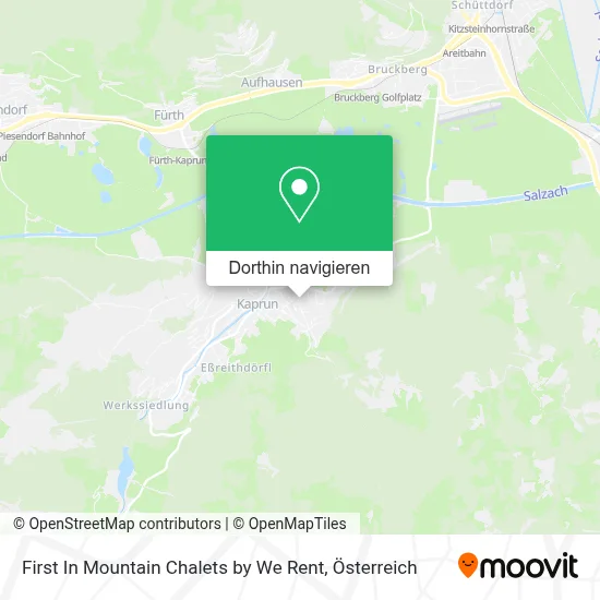 First In Mountain Chalets by We Rent Karte