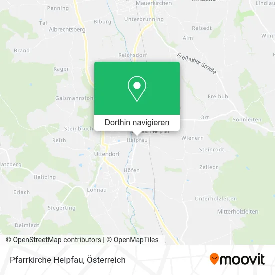 Pfarrkirche Helpfau Karte