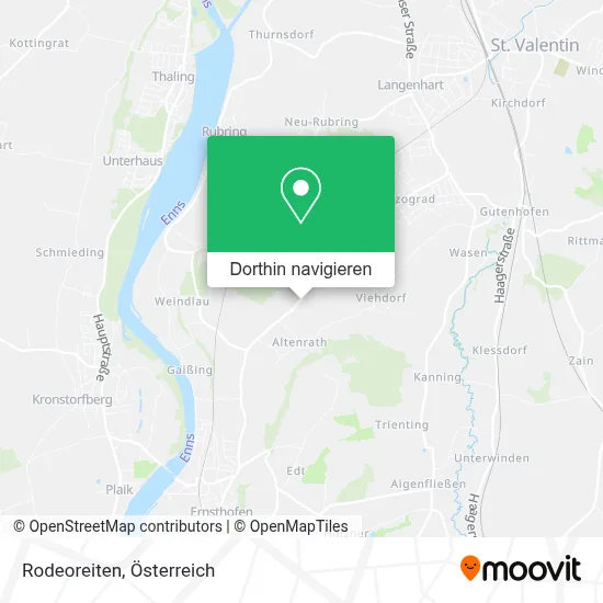 Rodeoreiten Karte