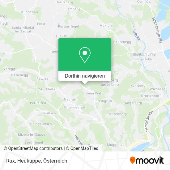 Rax, Heukuppe Karte