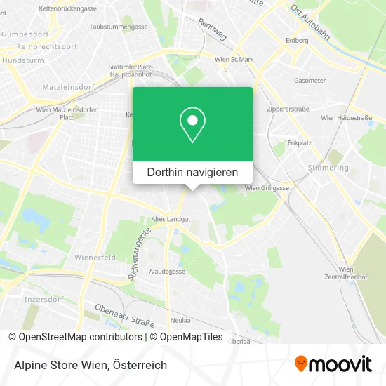 Alpine Store Wien Karte
