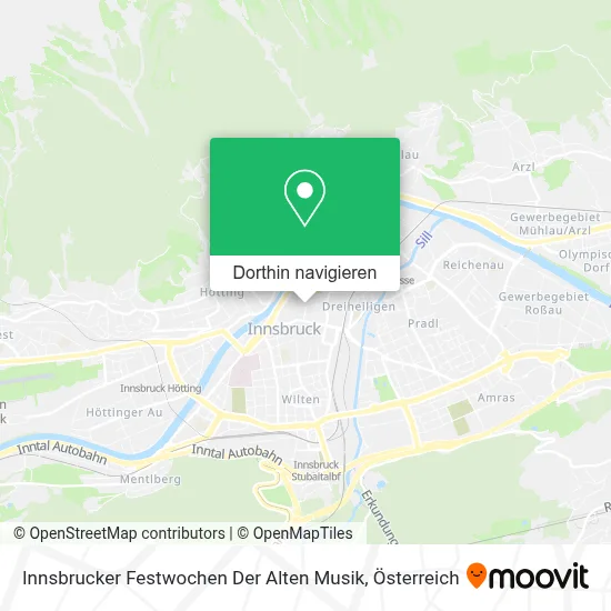 Innsbrucker Festwochen Der Alten Musik Karte