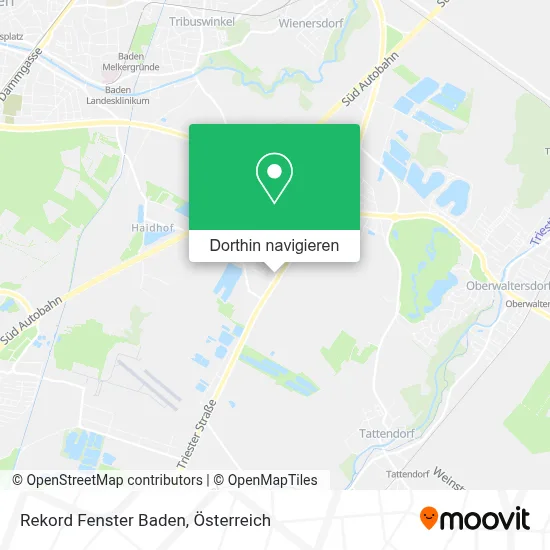 Rekord Fenster Baden Karte