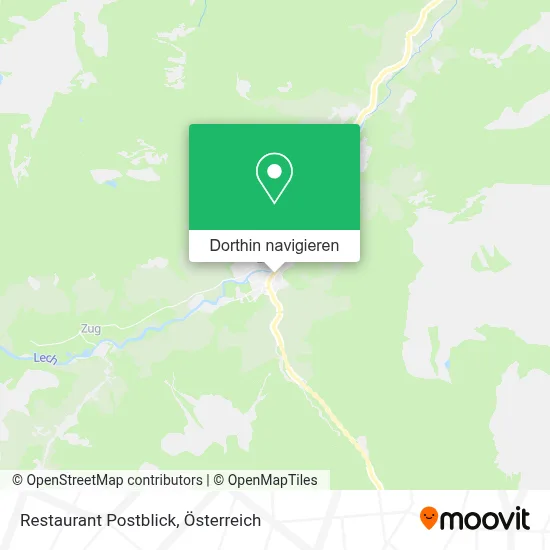 Restaurant Postblick Karte