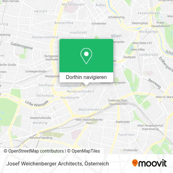 Josef Weichenberger Architects Karte