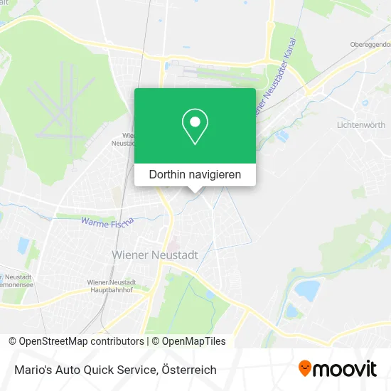 Mario's Auto Quick Service Karte