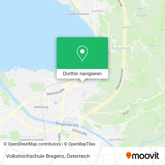 Volkshochschule Bregenz Karte