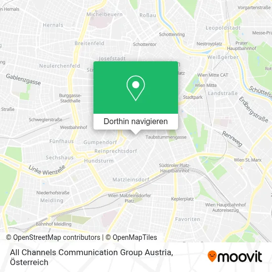 All Channels Communication Group Austria Karte