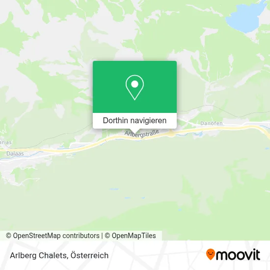 Arlberg Chalets Karte
