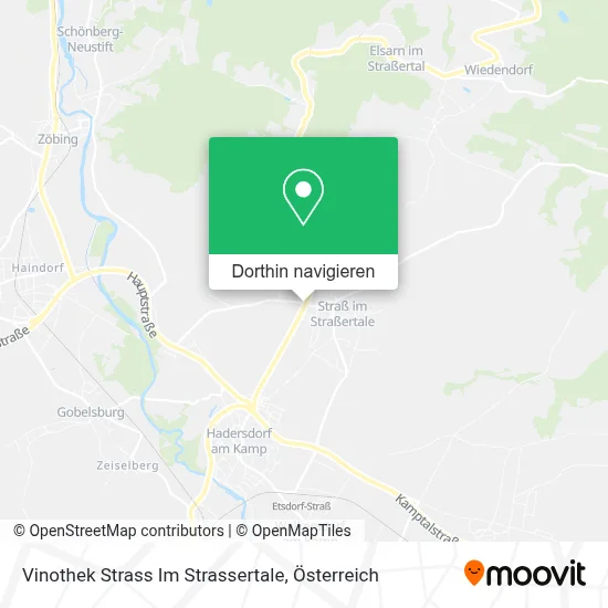 Vinothek Strass Im Strassertale Karte