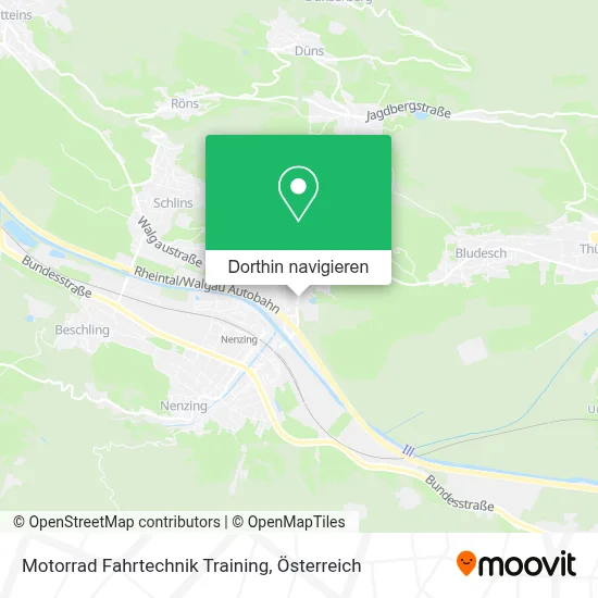 Motorrad Fahrtechnik Training Karte