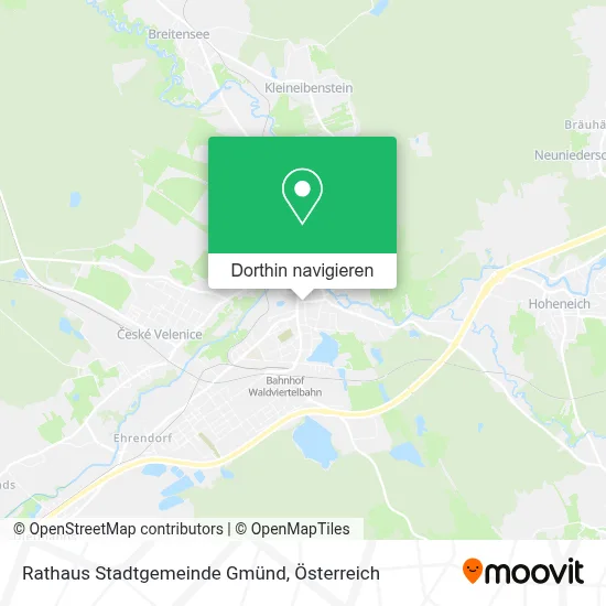 Rathaus Stadtgemeinde Gmünd Karte