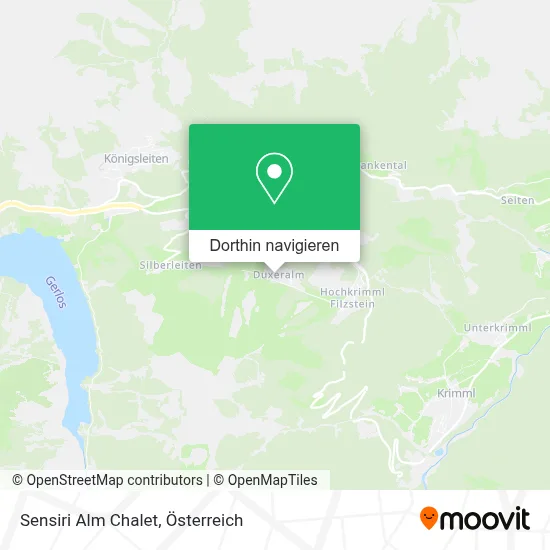 Sensiri Alm Chalet Karte