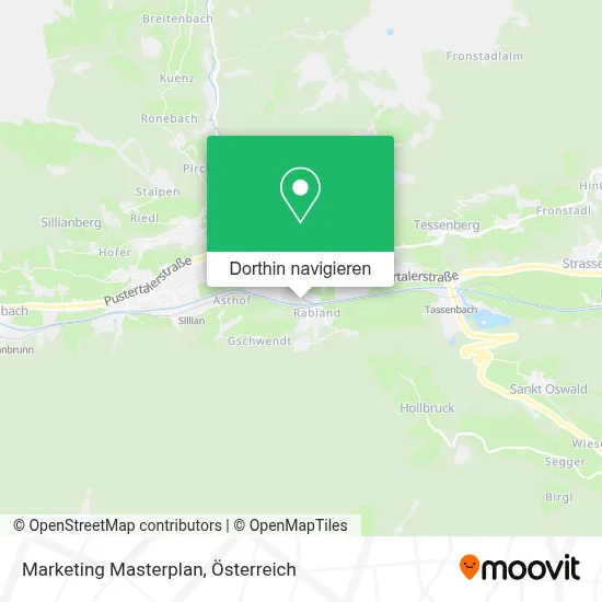 Marketing Masterplan Karte