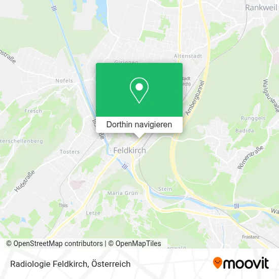 Radiologie Feldkirch Karte