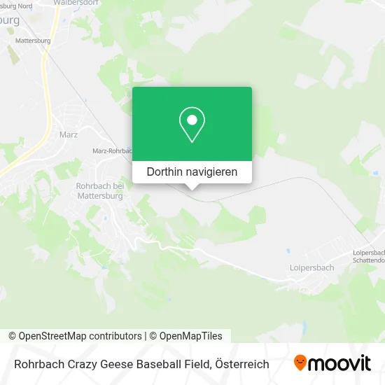 Rohrbach Crazy Geese Baseball Field Karte