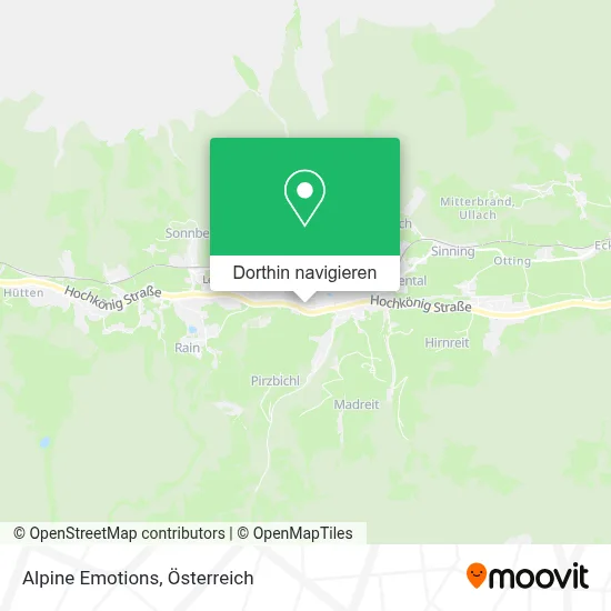 Alpine Emotions Karte