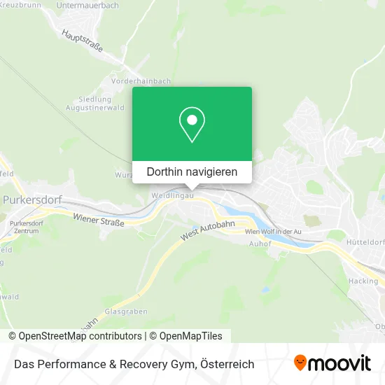 Das Performance & Recovery Gym Karte