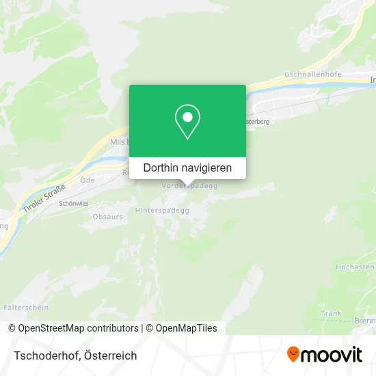 Tschoderhof Karte