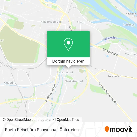 Ruefa Reisebüro Schwechat Karte
