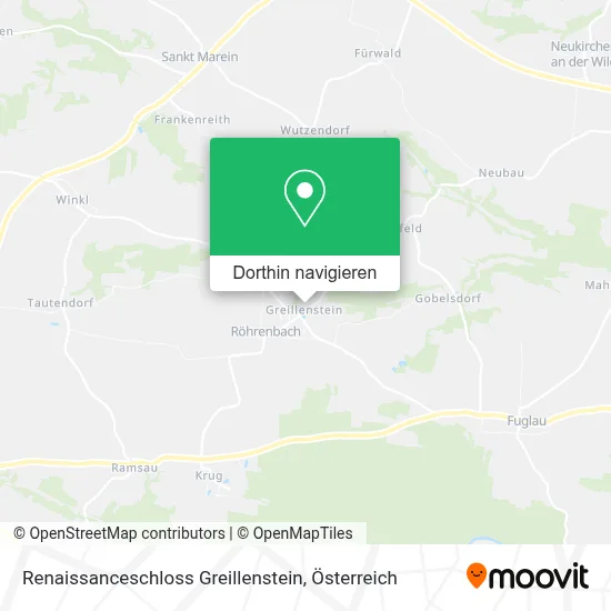 Renaissanceschloss Greillenstein Karte